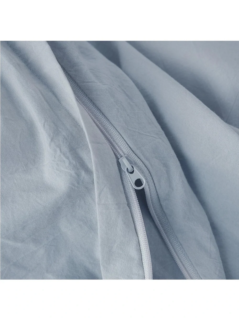 NEW JIYUAN Super Queen Washed Cotton Duvet Cover Set Relaxed Linen Feel. 3 pcs